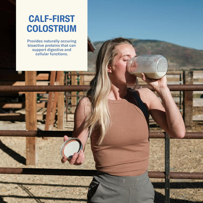 Ballerina Farm Grass Fed Whey Protein Powder, 24g Protein with Collagen Peptides, Bovine Colostrum, Hemp Hearts & Prebiotic Fiber